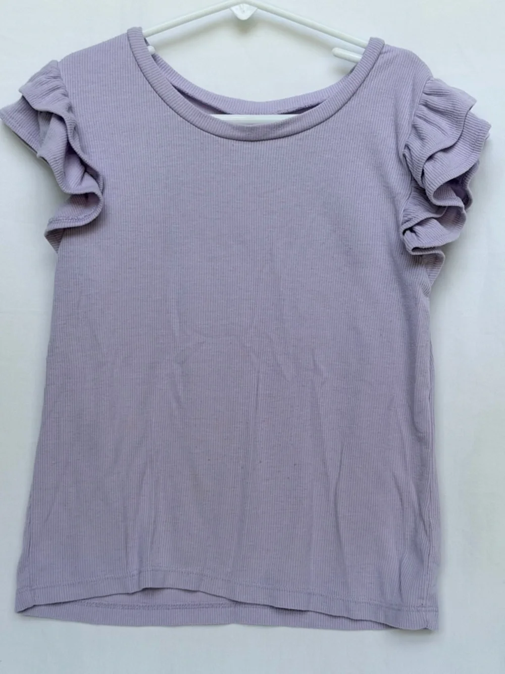 Old Navy Lavender Ruffle Sleeve Tee